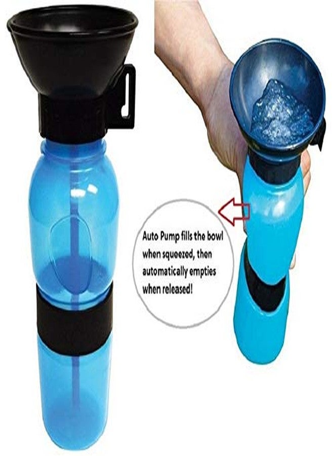 Bluwings Portable Dog Cat Travel Water Bottle with Bowl for Indoor Outdoor Places (Multicolor) - Image 2